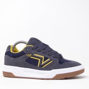 NEW Vans Upland Womens Sneakers Asphalt Grey Blue Yellow Suede Low Top Shoes 9